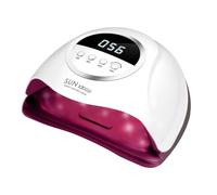 Timpou Lampe UV LED pour ongles - 280 W Séchoir à ongles en gel avec 66 perles, capteur automatique, 4 réglages de minuterie