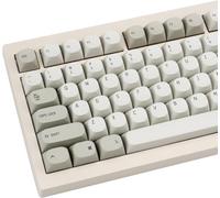 TIMSEKER Lot de touches rétro minimalistes en PBT marron - Capuchons de touches personnalisées pour clavier de jeu mécanique Cherry MX - Disposition ANSI (119 touches uniquement)