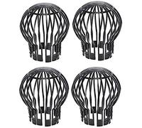 Timtina® Cas Tube 2 Protection gouttière Protection Capuchon 13 cm 4 Stück Set Noir