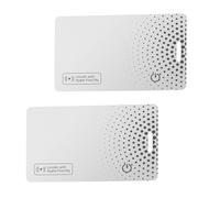 TIMU Air Slim Smart Finder Tag Traqueur, Bluetooth Wallet Tracker avec Apple Find My (iOS Uniquement), IP68 Compatible Tag Card pour Portefeuille Clés Bagages Valise, Blanc