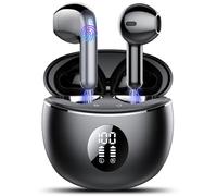 TIMU Écouteurs Bluetooth 5.4, Écouteur sans Fil avec 4 ENC Réduction Antibruit Mic Casque Bluetooth Hi-FI Son Stéréo, 50 Heures Durée de Lecture, IP7 Etanche, Écran LED, Contrôle Tactile Oreillette
