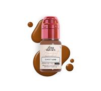 Tina Davies Sunset Brow LUXE Pigment, maquillage permanent des sourcils - Les couleurs guérissent fidèles au ton, flacon de 1/2 oz