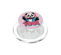 Tina - Joli prénom de Fille avec Un Panda Mignon PopSockets PopGrip pour MagSafe