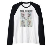 Tina Turner Retro Pastel Squares Manche Raglan
