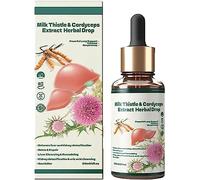 Tinaherbs Milk Thistle Cordyceps Drops Soutien puissant du foie - Détox & Réparation