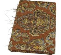 TinaKim Tissu jacquard chenille épais pour décoration de canapé et chaise - Motif damassé (jaune, coupé par verge)