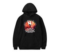 TINASI Hollow Knight Silksong Merch Sweats à capuche unisexe décontracté à manches longues, Noir , XXS
