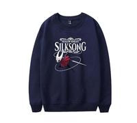 TINASI Hollow Knight Silksong Sweat-shirt unisexe décontracté col rond manches longues, bleu marine, XXL