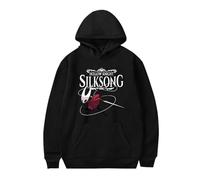 TINASI Hollow Knight Silksong Sweats à capuche unisexe décontracté à manches longues, Noir , M