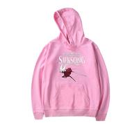 TINASI Hollow Knight Silksong Sweats à capuche unisexe décontracté à manches longues, rose, S