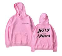 TINASI Josiah Queen Jesus Is Coming Back Soon Merch Hoodies Unisexe Casual Manches Longues Sweatshirt Vêtements, rose, S