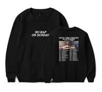 TINASI Kota The Friend No Rap On Sunday Tour 2025 Merch Sweatshirt unisexe col rond à manches longues, Noir , 3XL