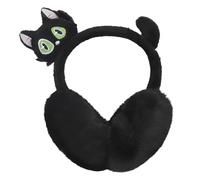 TINAYAUE Cache-oreilles chaud unisexe pour l'hiver - Mignon dessin animé - Cache-oreilles pour poussin, lapin, dinosaure, chat - En peluche - Réglable - Coupe-vent - Pour enfants, adultes, Chat