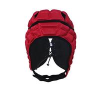 TINAYAUE Casque de Rugby Enfant Unisex S M Réglable Rouge