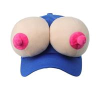 TINAYAUE Casquette Baseball Fantaisie à Décor 3D Peluche Rigolo, Accessoire Farceur pour Enterrement Vie de Jeune Fille Soirée Anniversaire Adulte & Chapeau Déguisement Halloween Carnaval,Party