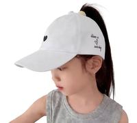 TINAYAUE Casquette Fille Queue de Cheval, Casquette Sport Stylé pour Cheveux Longs, Ouverture Arrière Liberté de Coiffure Queue & Chignon, Ajustable 48-54CM, Idéal Été Plage Rentrée Scolaire Running