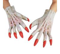 TINAYAUE Gants effrayants de loup-garou pour homme et femme, diable, démon, vampire, zombie, monstre, mains de loup, gants de loup, gants d'Halloween pour fête d'horreur, bal masqué, cosplay, Gants de