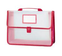 TINAYAUE Sac fourre-tout imperméable en polypropylène avec étiquette nominative transparente en vrac A4 - Pochette de rangement épaisse de grande capacité pour la maternelle et l'école