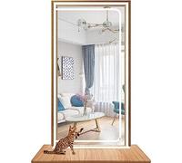TINBOSE Moustiquaire Épaisse pour Porte De 90 Cm X 200 Cm pour Salon, Chambre À Coucher, Cuisine, Terrasse, Chien, Chat, Porte Grillagée Résistante Aux Rayures avec Fermeture Éclair(100x220cm)