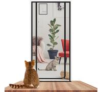 TINBOSE Moustiquaire for Chat, Compatible avec Les Portes De 120 X 220 Cm, Robuste, Empêche Les Chiens Et Les Chats De Courir Partout, Moustiquaire De Séparation for Chat, Fermeture Éclair(95x200cm)