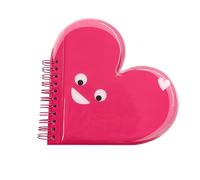 Tinc - Carnet A5 Rembourré à Cœur Squishy Mallo - Cahier à Spirales avec Papier Non Ligné et Couverture Souple - Idéal pour Dessin et Notes Créatives - Rose
