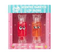 Tinc - Duo de Gloss à Lèvres Sweetie Parfumés - Brillance Effet Miroir aux Senteurs Fraise et Orange - Soin Hydratant et Maquillage pour Enfants - Multicolore - Lot de 2