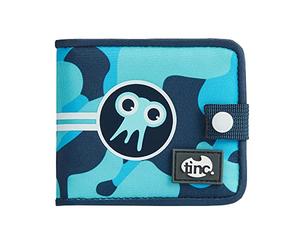 Tinc Portefeuille Unisexe Tonkin Camo à Deux Volets, Bleu, Format de Poche