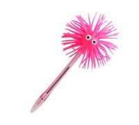 Tinc, Stylo à Bille Lumineux Fuzpenbl avec Couvercle Silicone, Motif Fuzzy, Encre Bleue, Tête Oscillante, S'allume, Stylo Fantaisie pour Garçons/Filles