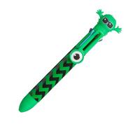 Tinc - Stylo à Bille Multi-Clic Retractable, Multicolor, Idéal pour l'Ecole ou la Maison, Accessoire de Papeterie Pratique et Amusant pour Enfant, Mascote Vert Hugga