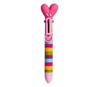 Tinc - Stylo à Bille Multi-Clic Retractable, Multicolor, Idéal pour l'Ecole ou la Maison, Accessoire de Papeterie Pratique et Amusant pour Enfant, Mascote Rose Mallo