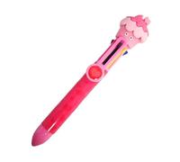 Tinc Stylo à Bille Rétractable Multicolore, 6 En 1, avec Personnage Cupcake, pour École, Bureau, Maison, Rose, Stylo Pratique et Ludique, pour Écriture Colorée et Créative