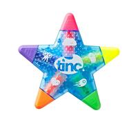 Tinc StarhLBL Surligneur 5 en 1 en forme d'étoile pour enfants Bleu Taille unique