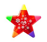 Tinc - Surligneur Etoile Multicolore, Couleur Rose, Orange, Vert, Jaune, Violet, Idéal pour le Bureau, l'Ecole ou la Maison, Accessoire de Papeterie Pratique