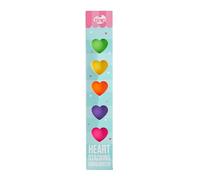 Tinc - Surligneurs Empilables en Cœur - Tour de 6 Marqueurs Modulables aux Couleurs Vives - Accessoire de Papeterie Ludique pour École et Bureau - Design Kawaii - Multicolore - Lot de 6