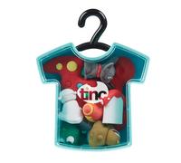 Tinc T-shirt Confortable En Coton Bio, Taille M, Bleu + Lot de 10 Gommes Écologiques, pour Écriture Précise et Douce, Idéal pour École ou Bureau, Accessoires Essentiels pour Un Style Unique