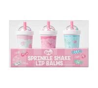 Tinc - Trio de Baumes à Lèvres Sprinkle Milkshake - Soins Hydratants aux Parfums Cerise Cupcake et Confiserie - Accessoire Beauté Ludique pour Enfants - Multicolore - Lot de 3