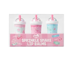 Tinc - Trio de Baumes à Lèvres Sprinkle Milkshake - Soins Hydratants aux Parfums Cerise Cupcake et Confiserie - Accessoire Beauté Ludique pour Enfants - Multicolore - Lot de 3
