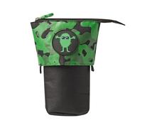 Tinc Trousse à crayons Pop Up | Trousse en toile durable | Pot à crayons et trousse à crayons | Vert