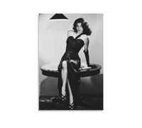 TINCHEW Ava Gardner Affiche d'art mural noir et blanc - Peinture d'art moderne pour chambre à coucher - 60 x 90 cm