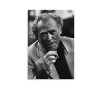 TINCHEW Charles Bukowski - Poster avec citation (2) - Noir - Impression sur tapisserie murale en rouleau - Décoration d'intérieur familiale - Tapisserie décorative pour chambre à coucher (30 x 45 cm)