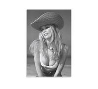 TINCHEW CLAUDIA SCHIFFER Poster Tapisserie murale Impression Cadeau Peinture Tapisserie Œuvre d'art Décoration d'intérieur 40 x 60 cm