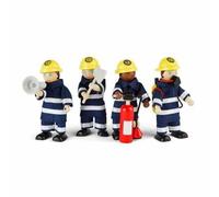 Tidlo Figurines en bois Pompiers – set de 4 (G)