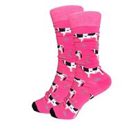 Tindo Chaussettes colorées avec motif - Chaussettes amusantes et folles pour hommes et femmes - Chaussettes cadeau unisexe taille unique 36-43 - Chaussettes de mi-mollet - 1 paire…, 36-43