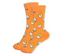 Tindo Chaussettes colorées avec motif - Chaussettes amusantes et folles pour hommes et femmes - Chaussettes cadeau unisexe taille unique 36-43 - Chaussettes de mi-mollet - 1 paire…, 36-43