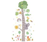 TINEASUR 1 Ensemble Hauteur Wall Sticker Fleur Stickers Muraux Fleur Mur Décor Ongles Autocollants Enfant Autocollants Bande Dessinée Autocollants À La Mode Décor Courbe De