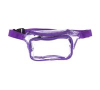 TINEASUR 1 Pc Banane Transparent Petits Sacs à Main à Bandoulière pour Femmes Banane De Sport Sacs à Main Fourre-Tout pour Dames Fourre-Tout pour Femme De Taille PVC Violet