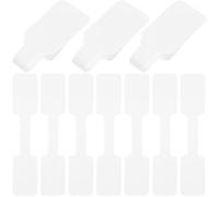 TINEASUR 100 Étiquettes Adhésives en Papier Kraft Blanc pour Identification de Bijoux, Étiquettes de Prix Amovibles pour Colliers et Bracelets, pour Usage Quotidien et Artisanat DIY