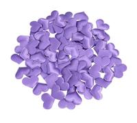 TINEASUR 100 Pcs Confettis de Cœur en Éponge Pourpre, Pétales Artificiels Délicats, Réutilisables, Décoration Romantique pour Table de Mariage ou Fête