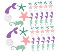 TINEASUR 100 Pièces Confetti de Sirène de Décoration pour Anniversaire Mariages Thématiques Accessoire de Océanique pour Créer Une Ambiance Festive