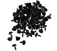 TINEASUR 100 pièces Nez Triangulaires Plastique Doux pour Peluches DIY Accessoires pour Jouets Animaux Ours et Lapin Kit de Nez Sécurité Amigurumi Décoration Bricolage